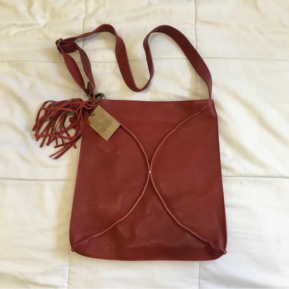 Lisa Leonard Genuine Leather Cross Body Bag